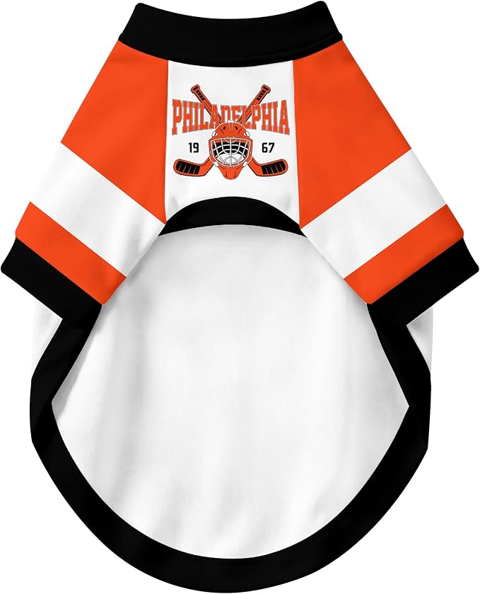 Philadelphia Dog Clothes Personalized Pet T Shirt for Dogs Gift | Custom Name Number Jersey Style Pet Shirt for Dog