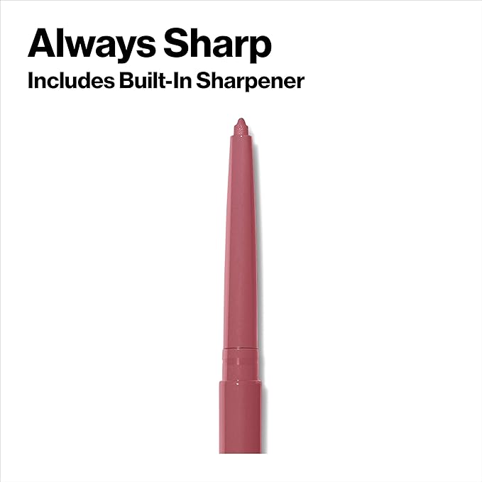 Revlon Colorstay Lip Liner Makeup with Built-in-Sharpener, Longwear Rich Colors, Stocking Stuffer for Women, 703 Mink, 0.01 oz
