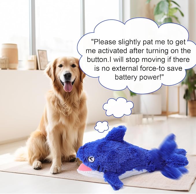Mity rain Interactive Dog Toy Shark