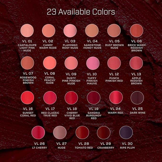 Radiant Professional Advanced Care Lipstick - Ultra Nourishing, Moisturizing Long Lasting Matte Lipstick With Vitamin E- UVA UVB Filters - VELVET (13 APPLE – REDDISH BROWN)