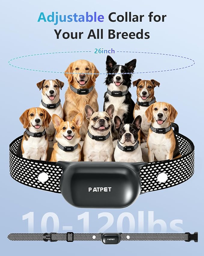 PATPET Dog Shock Collar with Remote Control - 4000FT Safe Training Collar