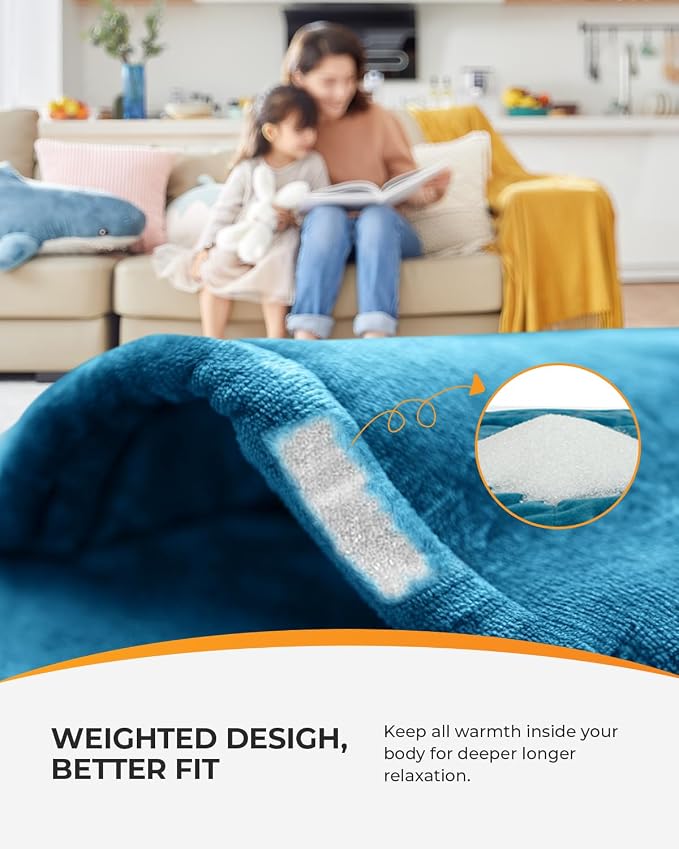 CooCoCo Heating Pad for Neck and Shoulders and Back Pain Relie, FSA Eligible, 24"x33" Electric Heat Pad, Auto Shut Off, ETL Certified, Blue