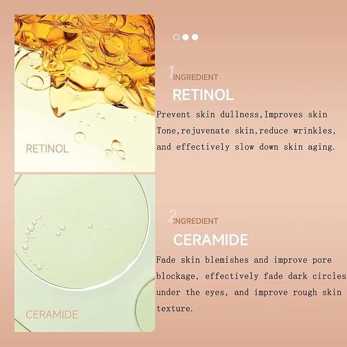 VSTYLE Retinol Eye Stick, Cream Balm Body Moisturizing Lip Blam Neck Cream Portable Eye Skin Stick Anti-Wrinkle Removing Dark Circles Fine Line Moisturizing for Women Man Daily Skin Care
