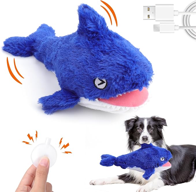 Mity rain Interactive Dog Toy Shark