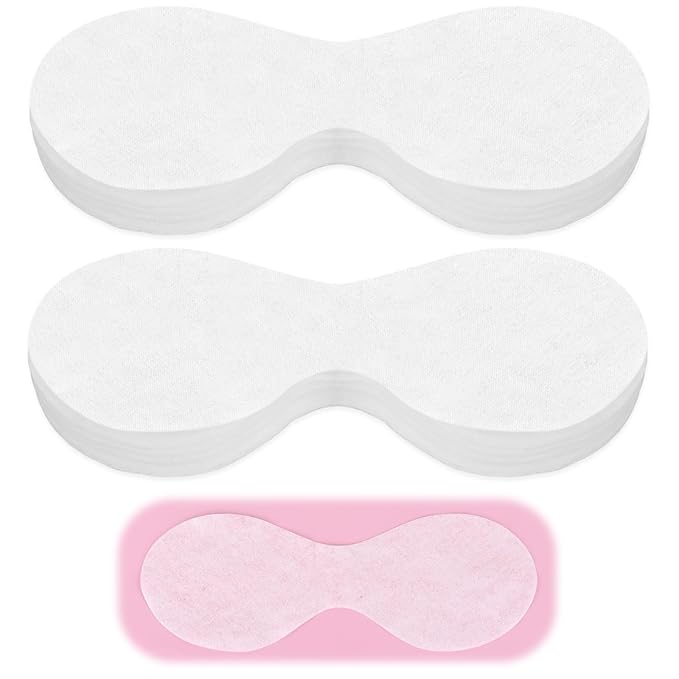 Psyqtsuary Disposable Non Woven Eye Care, 200 Sheets Eye Mask Paper Disposable Sheets Eye Covers Cotton Cosmetic Facial Eye Covers Skincare Spa Paper, DIY Clear Beauty Sheets for Makeup Beauty Tools