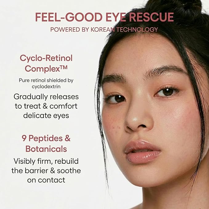 Loxadz Under Eye Brightener Serum with Cooling Rollerball, Zero Irritation Retinol Eye Cream for Puffy Bags, Fine Lines and Wrinkles, Hydrating Massage Roller for Dark Circles, 0.52 fl.oz