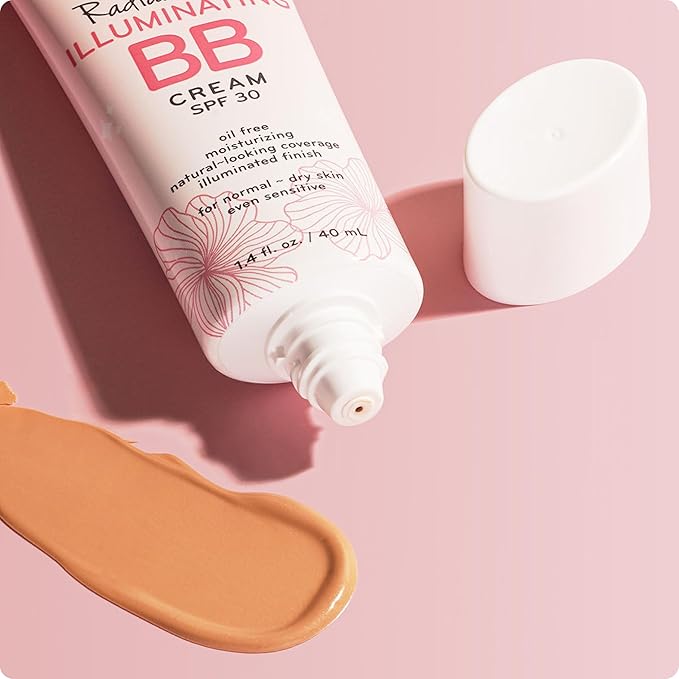 pūrlisse Radiant Glow Illuminating BB Cream with SPF 30 - Glow BB Cream Enriched with Goji & Hawthorn Berry for Dewy Skin - Helps to Improve Skin Texture & Radiance - Medium (1.4 oz)