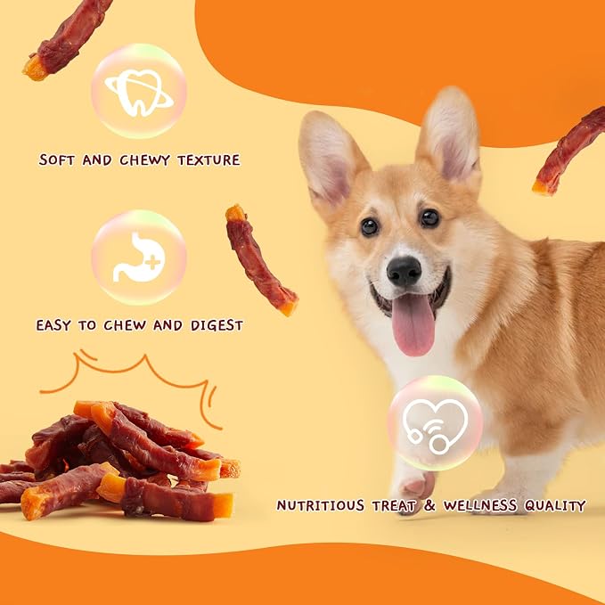 Jungle Calling Duck & Sweet Potato Treats, Fiber Rich, Limited Ingredient | Rawhide Free, Grain Free, Ideal for Picky Eaters, Perfect for Daily Rewards, For Small, Medium & Large Breeds, 10.6 Oz