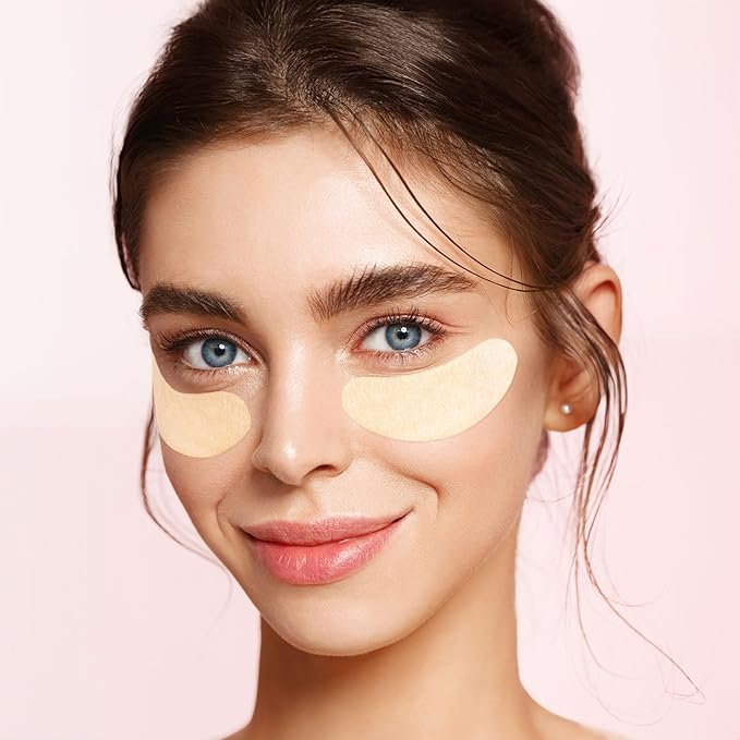 Look At Me Vitamin C Bright Eyes Hydrogel Eye Patches – Dark Circles & Puffiness Relief, Citrus Firming Eye Masks for Men & Women, 5 Pairs – Made in Korea