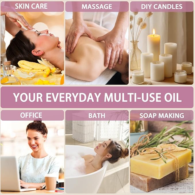 Lotus Essential Oil - Lotus Oil for Diffuser, 4 Fl Oz(120ml) | Candle Making, Soap Making, aroma, Strong Scent, Pure, Natural, Home Fragrance, Massage