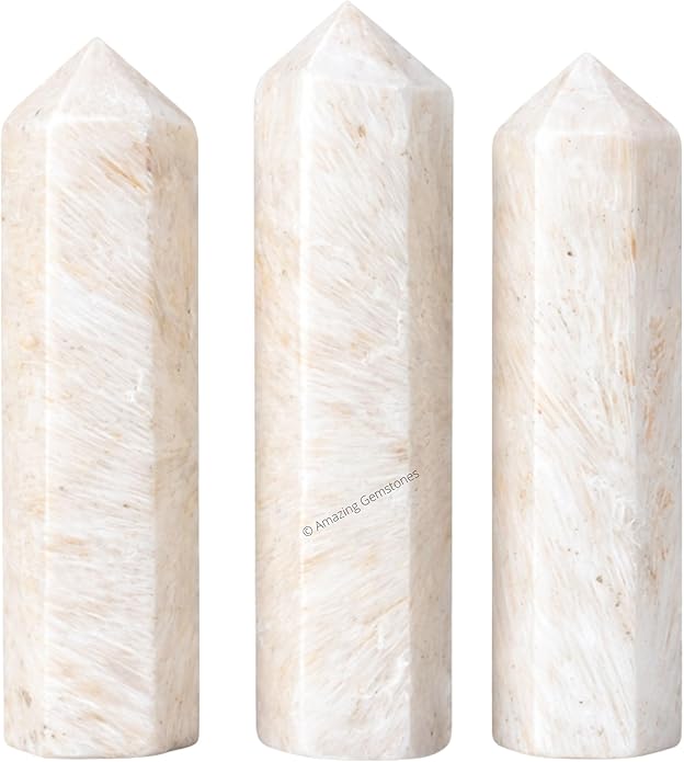 Amazing Gemstone Crystal Points Bulk Healing Crystals & Stones - Premium Single Terminated Healing Wand Point Bulk Crystals for Crafts, Crystal Grid, DIY Work
