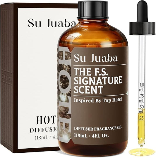 SU JUABA Hotel Fragrance Oil Dupe - Four Seasons Hotel Inspired - Grapefruit Iris Orange, Fresh Scent for Ultrasonic or Waterless Diffusers & Candle Making, 4Fl Oz