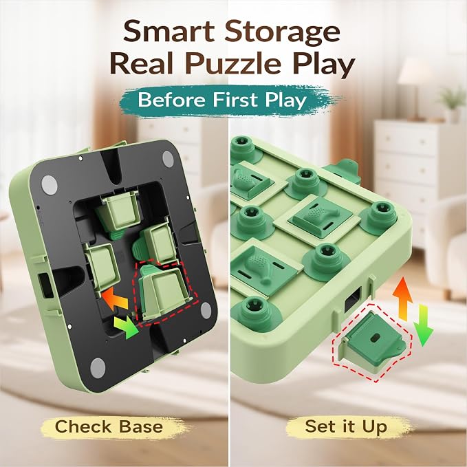 KADTC 3-Level Dog Chess Puzzle Toy, Brain & Mental Stimulation, Smart Dogs