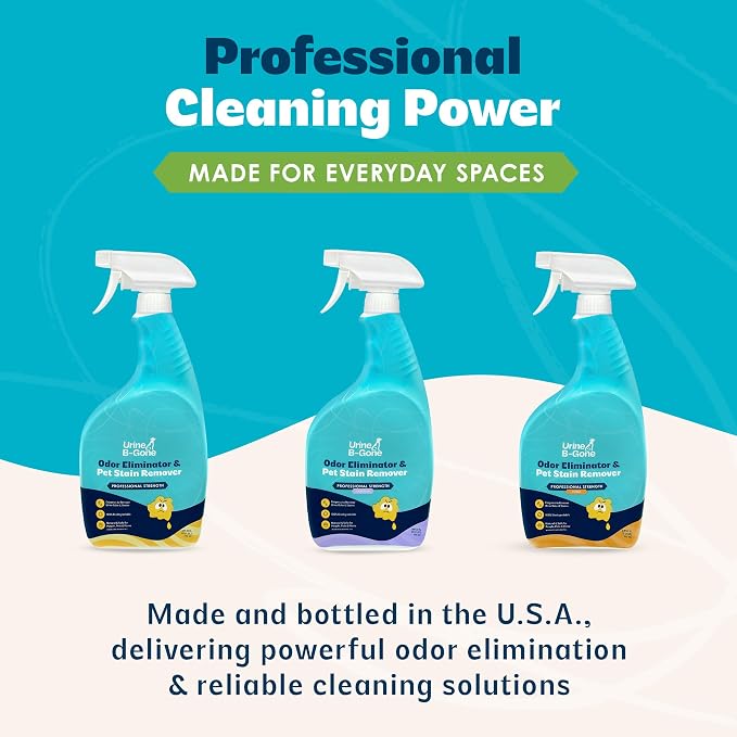 Urine B-Gone Enzyme Cleaner for Human, Cat & Dog Urine, Original, 32 oz | Enzyme cleaner for human, cat and dog urine on laundry, carpets and more; original scent, 32 oz.