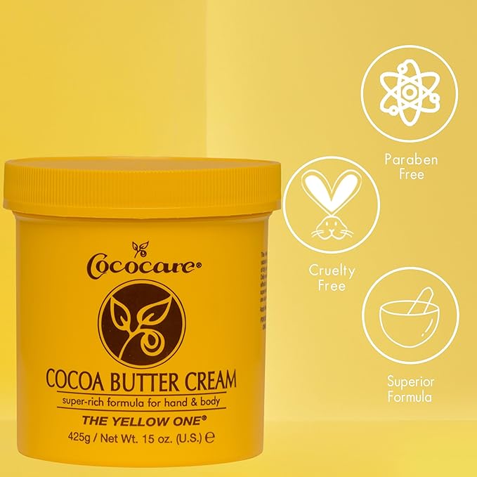 Cococare Cocoa Butter Cream, 15 oz (Pack of 2)