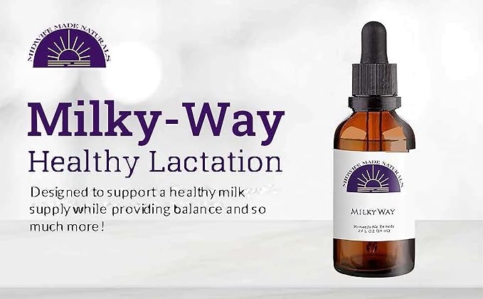 Milky Way from Midwife Made Naturals-All Natural Homeopathic Remedy Drops for Breastfeeding. Non-Toxic, Non-GMO,2 FL.OZ. Gotas Homeopaticas Para Amamantar