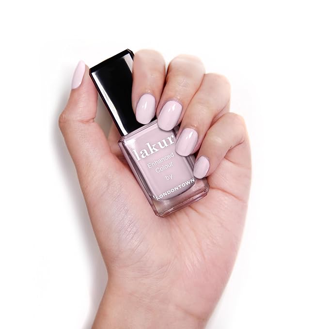 LONDONTOWN lakur Nail Polish - Chip-Resistant, Non-Toxic, Conditions & Hydrates Nails | Glossy Lavender Pink, Jane Austen, .40 fl oz