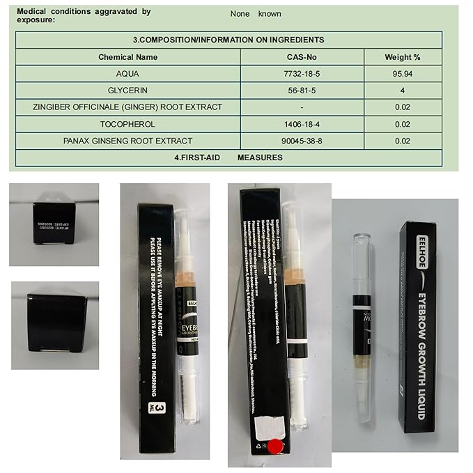 Eyebrow Growth Serum, Rapid Eyebrow Serum Lash Brow Nourish Serum, Natural Thick, Lengthen, Repair Thick Eyebrows Nutrient Solution, for Stronger, Bolder Thicker Fuller Eye Brows, Vegan