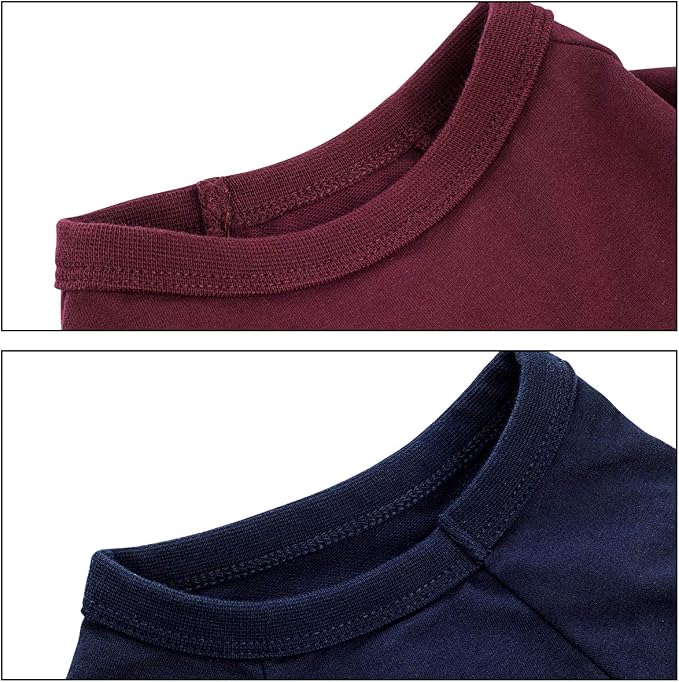 Koneseve Dog Shirts Soft Cotton Dog Clothes Stretchy T-Shirt for Small Medium Large Dogs Cat Shirt Breathable Puppy Outfit Kitten Apparel Pet Pullover Tee Blank Basic Sweatshirt 2-Pack Blue & Red 2XL | 2-Pack Breathable Cotton & Stretchy Blank Tee for ...