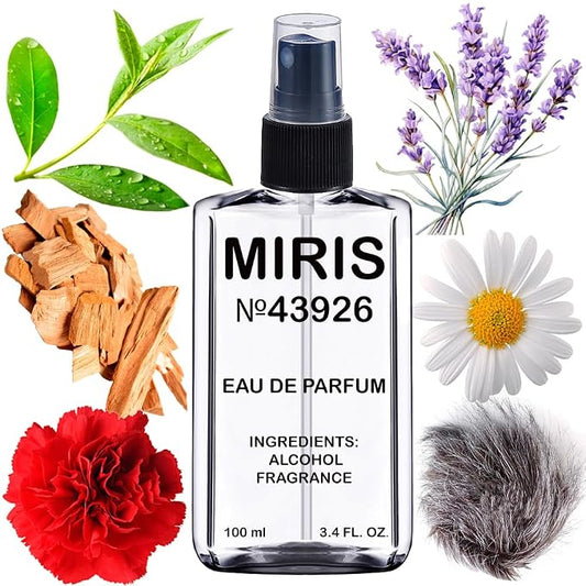 MIRIS No. 43926, Inspired by Tabac Orig, Long-Lasting Eau de Parfum for Men, Spray 3.4 Fl Oz / 100 ml