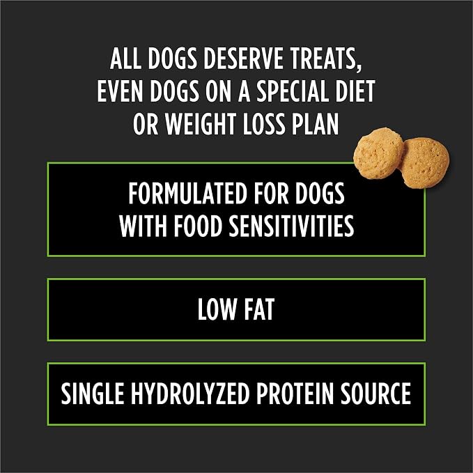 Pro Plan Veterinary Diets Purina Gentle Snackers Hydrolyzed Plus Low Fat Dog Treats - 8 oz. Pouch (Pack of 2)