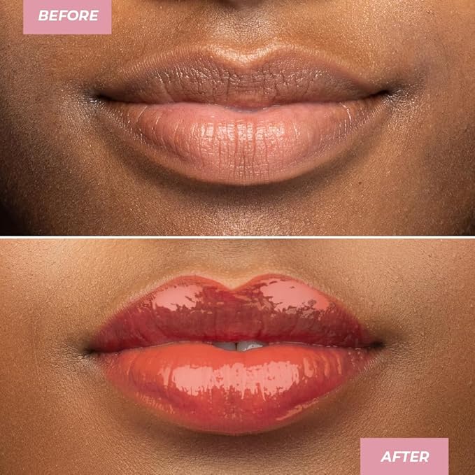 MCoBeauty - Dream Lip Tint Hydrating Gel - Semi-Matte, Long-Lasting Lip Stain with Jojoba Oil & Sunflower Oil - Vegan, Cruelty Free Cosmetics - Soft Peach Shade