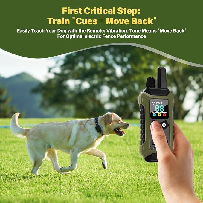 GPS Wireless Dog Collar Fence System - No Monthly Fee App Control, Custom Polygon Boundary & Remote Training, Free Phone Tracker for Up to 5 Pets, Virtual Electric Fence for Dogs
