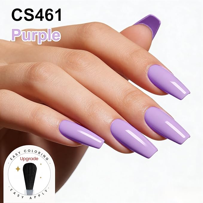 YTD Likomey Purple Gel Nail Polish,15ml Salon Home DIY Manicure and Pedicure Fall Winter UV Color Varnish,CS461
