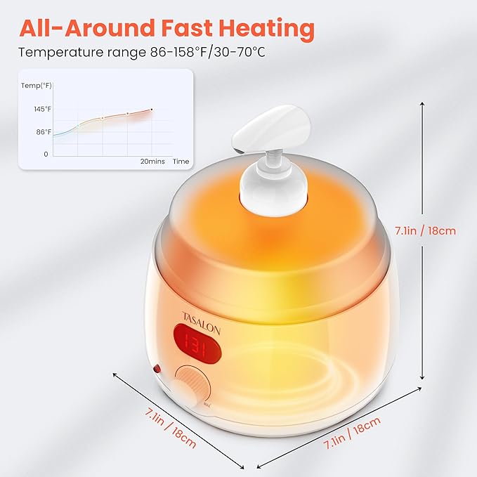 TASALON Professional Massage Oil Warmer with 2 Lockble Pump, 750ml Digital Massage Oil Heater, Electric Lotion Warmer Dispenser, Automatic Heated Lotion Dispenser for SPA, Salon, Barber, Home Use