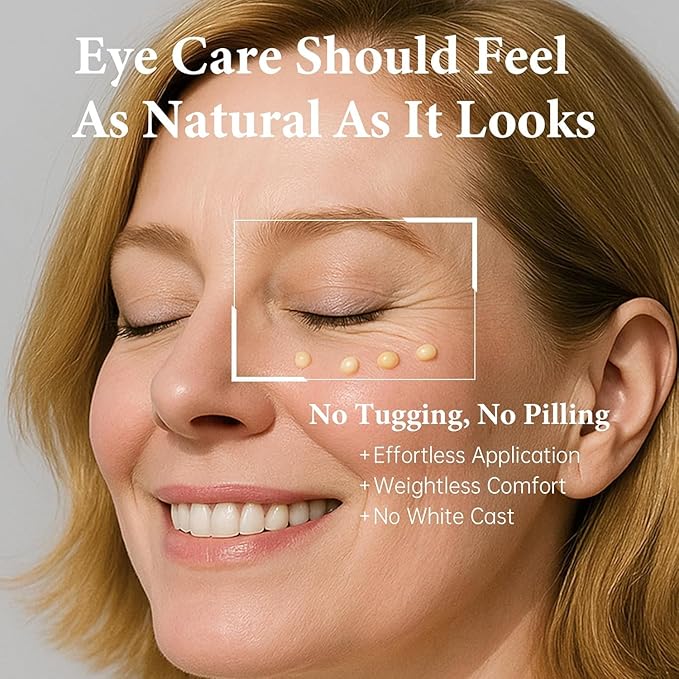 Instant Under Eye Tightener, Instant Firming Temporary Eye Tightener with Brush, Perfection Cream for Fine Lines, Wrinkles & Puffiness, Easy-Wear Formula for All Skin Types 2 Pack
