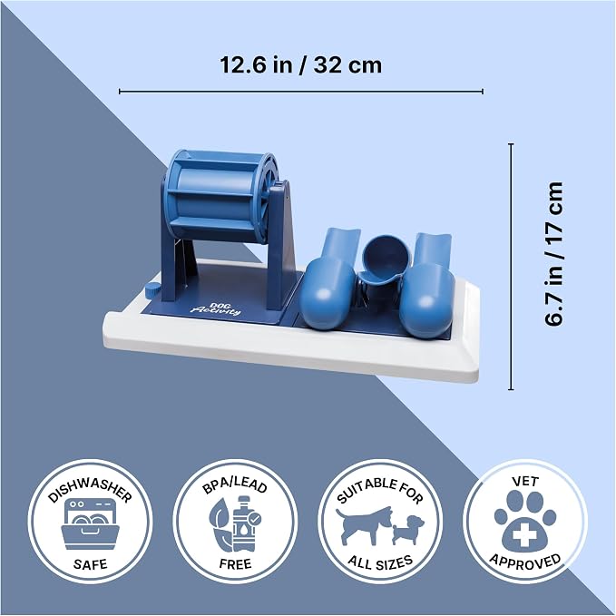 TRIXIE Vario Poker Box 2 Dog Activity Interactive Toy, Level 2 Food Puzzle Game, Brain Teasing Treat Dispenser, IQ and Mental Development Toy for Smart Dogs, Enrichment Toy for Boredom Busting
