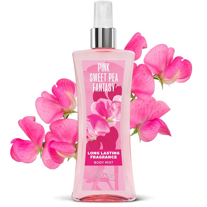 Body Fantasies Parfums De Signature for Women Sweet Pea Fantasy Body Spray 8.0 Oz, 8 Oz (Pack of 2)