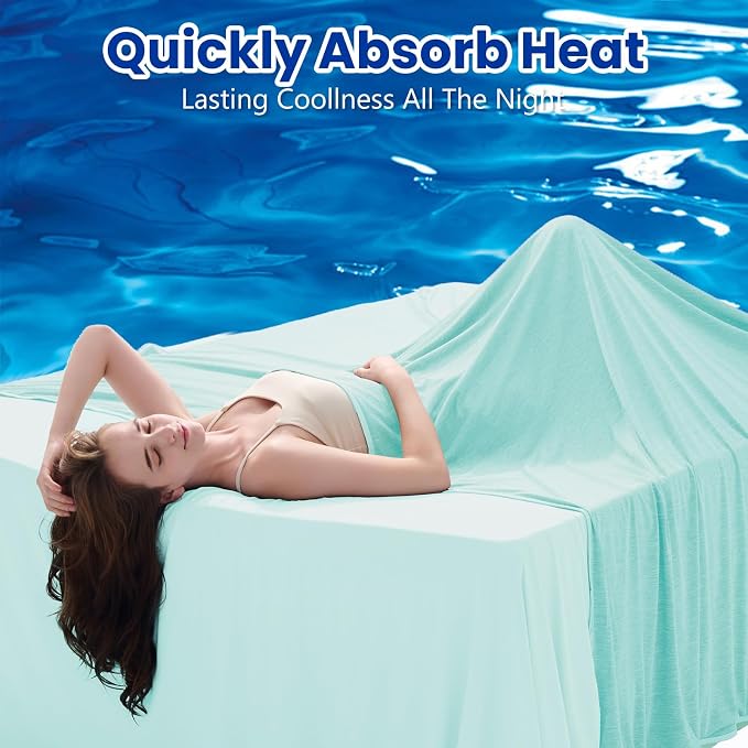 Cooling Blanket for Night Sweats Absorbs Heat to Keep Adults, Children Cool on Warm Nights, Q-Max 0.5 Cooling Blankets for Hot Sleepers, Ultra-Cool Lightweight Sofa Throw Blanket (50"x70") | Absorbs Heat Cold Summer Blanket for Night Sweats & Menopause...