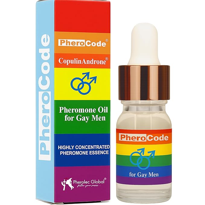 Gay Pheromone Cologne for Men Original 0.17 fl oz - 48-Hour Long Lasting Body Oil Crafted for Gay Men - Men's Cologne Perfume Pheromone Oil with Natural Orange Blossom and Sandalwood