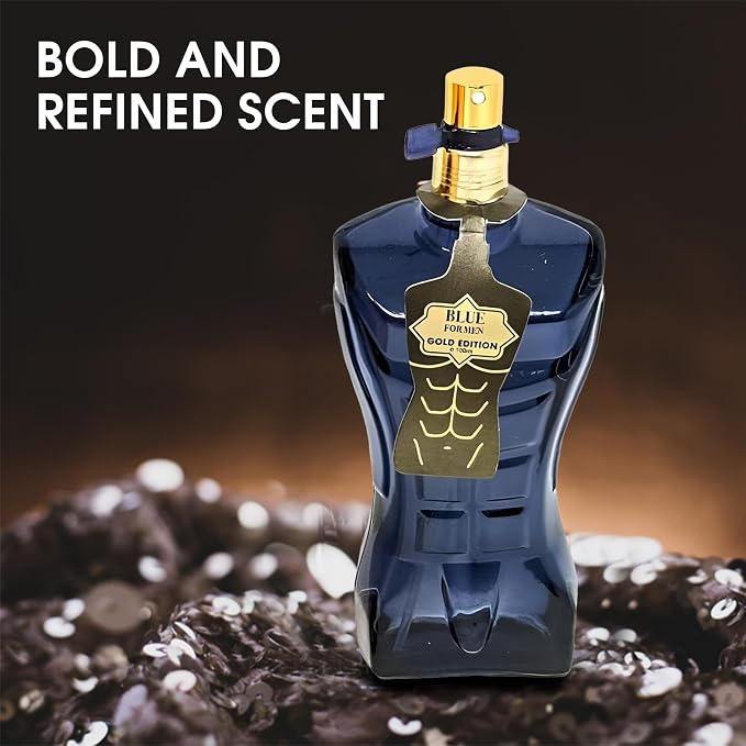 AFLUXE Verse Adonis & Blue For Men Gold Combo Men Cologne 3.4 Fl. Oz Men's Perfume Refreshing Combination of Woody Floral & Fruity Scents Eau De Parfum for Men Lasts All Day Best Gift