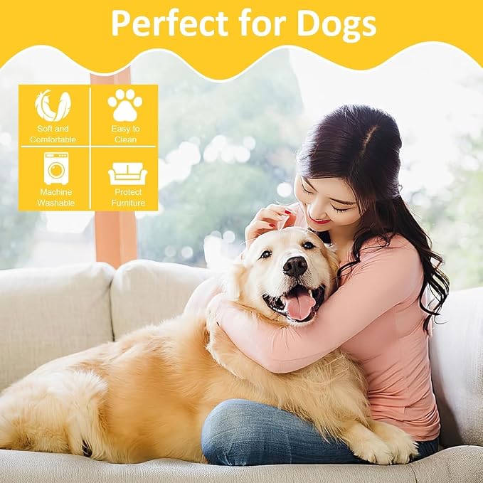 Dog Blankets for Medium Dogs, Cat, Premium Soft Dog Blankets for Small Dog | Washable, Puppy Blanket Dogs Essentials for Puppies (3, Grey, 41" x 30")