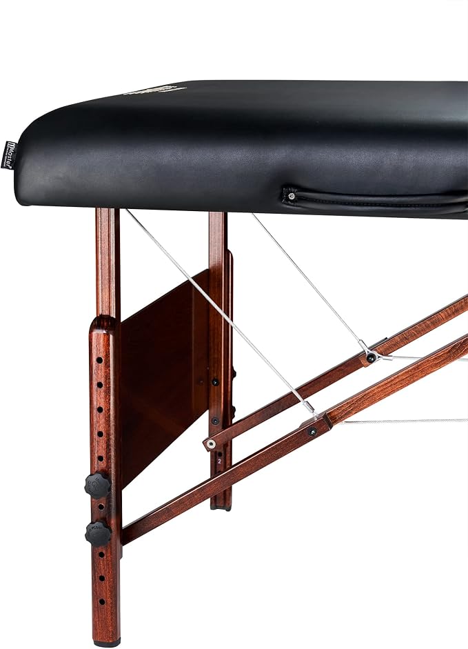Master Massage 30" Del Ray Pro Portable Massage Table (30" Width x 84" Length) with Adjustable Table Height, 750lbs. Working Capacity- Massage Bed, Tattoo Table, Lash Table