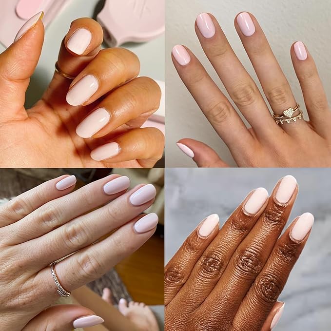Olive & June Long Lasting Nail Polish | Spring Pastel Nails | Plump Gel-Like Finish No Lamp Needed | Lasts up to 10 days | Salon-Quality 15-Free Vegan & Cruelty-Free Chip-Resistant | GH Baby Pink