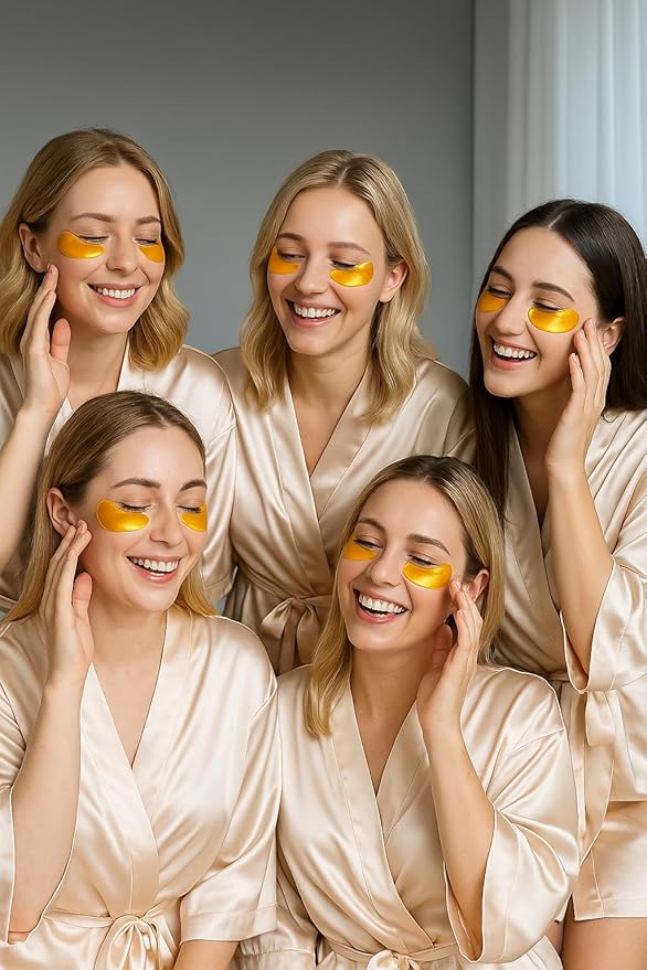 Under Eye Patches – 20 Pairs Collagen Gold Eye Mask with Hyaluronic Acid, Green Tea, Aloe & Matcha – Puffy Eyes, Dark Circles, Wrinkles & Bags Treatment – For All Skin Types