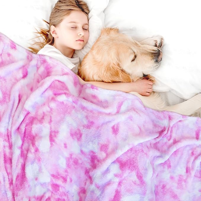 MUGD Soft Blankets Fuzzy Twin Bed Fleece Blanket Kids Warm Throw Blanket for Bed