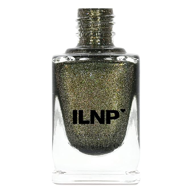 ILNP Caesar - Deep Olive Holographic Metallic Nail Polish