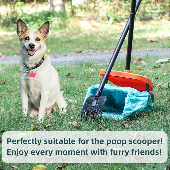 Dog Poop Bags with Handle,fit for Swivel Bin Pooper Scooper,Cornstarch Based Heavy Duty and Leak-Proof Waste Bags for Dog & Cat Litter(100 Count Extra Large 2.6 Gallon,Lavender Scent)