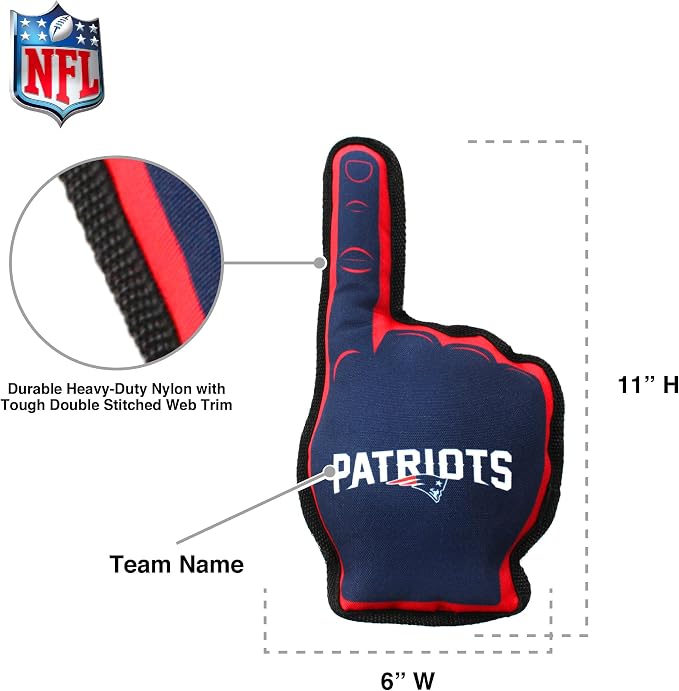 Pets First NFL Unisex NFL #1 Fan Dog Toy