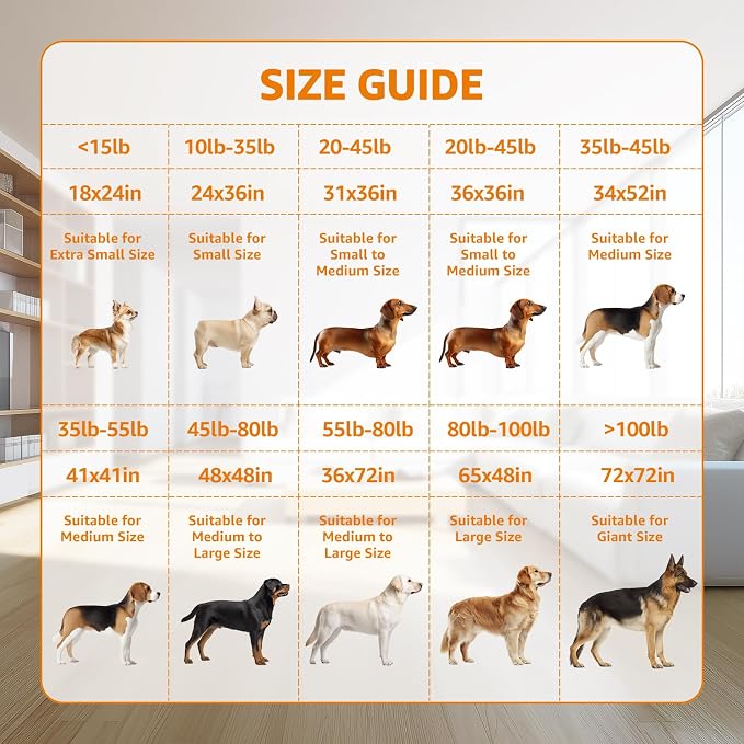 Washable Puppy Pads, Absorbent Pee Pads for Dogs, Potty Training, 2-Pack | Machine Washable, Reusable, Waterproof, Non-Slip Dog Pads for Crates, Playpens, Whelping, Incontinence, Housebreaking, 18x24