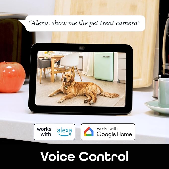 Geeni Pet Treat Dispenser Camera, 2K HD Wi-Fi Enabled, Auto-Follow, White | Pet treat dispenser with camera