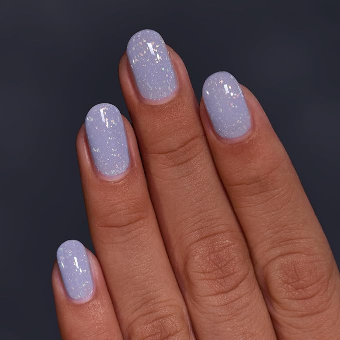 ILNP Pitter Patter - Cloudy Periwinkle Flakie Shimmer Nail Polish