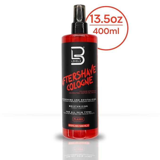 L3 Level 3 After Shave Spray Cologne - Softens Skin - Refreshes and Relieves Face and Skin - Moisturizing Formula Level Three After Shaving