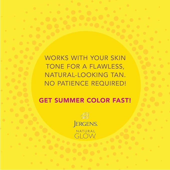 Jergens Natural Glow Instant Sun Body Mousse, Self Tanner for Light Bronze Tan, Sunless Tanning Body Bronzer for Natural Looking Color Instantly, 6 Oz