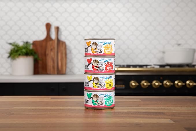 Weruva BFF Minced Natural Wet Cat Food, Batch O Besties Variety Pack, 3oz Can, Pack of 12