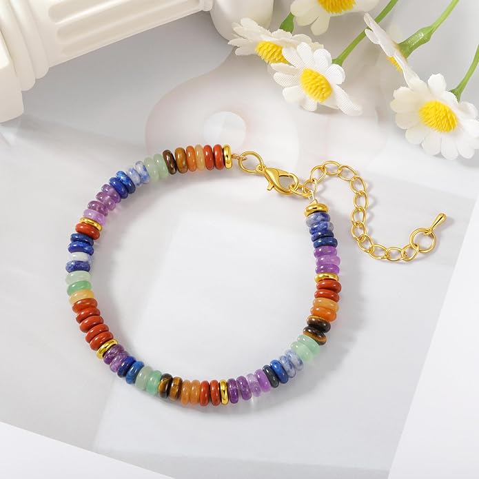 Yavannah Crystals and Healing Stones Beaded Bracelets Stress Relief Spiritual Gifts for Women